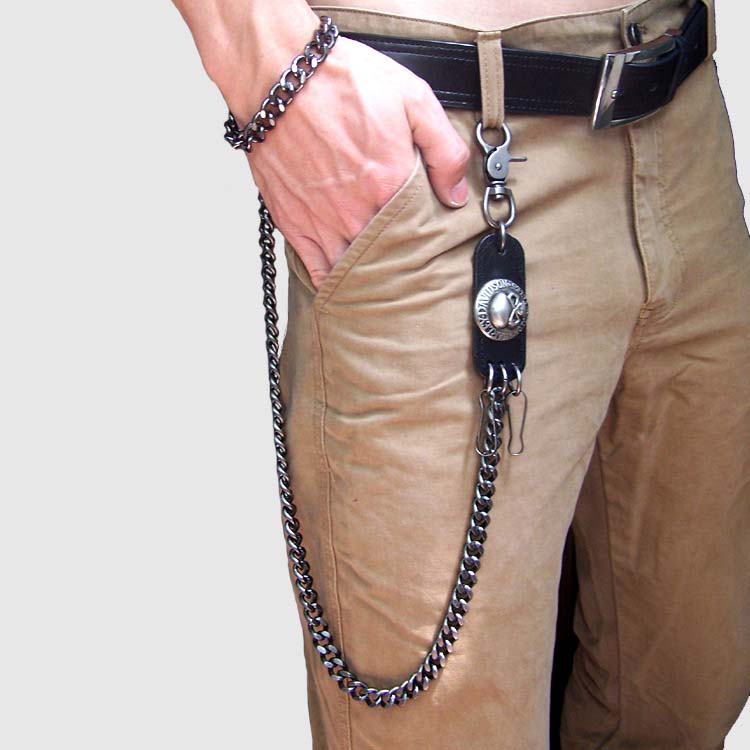 Hiphop Punk Skull Wallet Chain