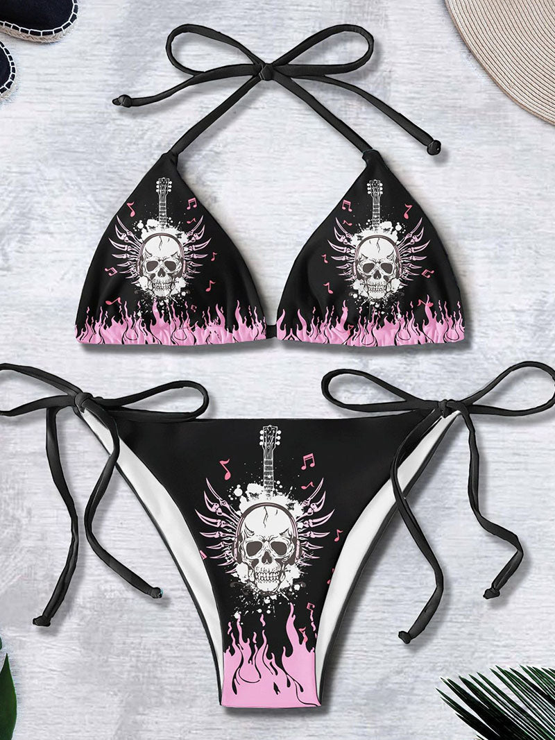 Sexy Skull Bandage Swimsuit Suit