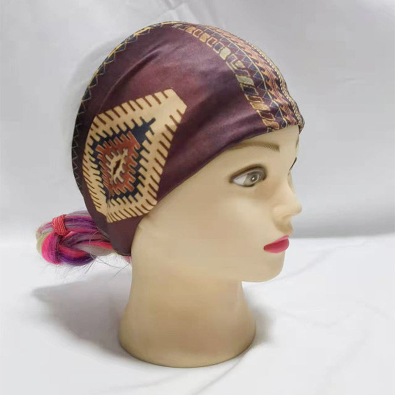 Ethnic Vintage Wide Print Sports Headband