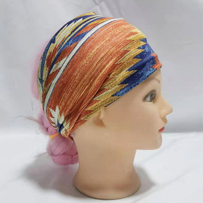 Ethnic Vintage Wide Print Sports Headband