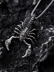 Collier Scorpion Tridimensionnel Foncé 
