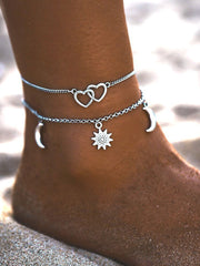 Sun Love Crescent Anklet Beach Foot Ornaments