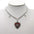 Gothic Crosses Rose Heart Shape Pendant Necklace