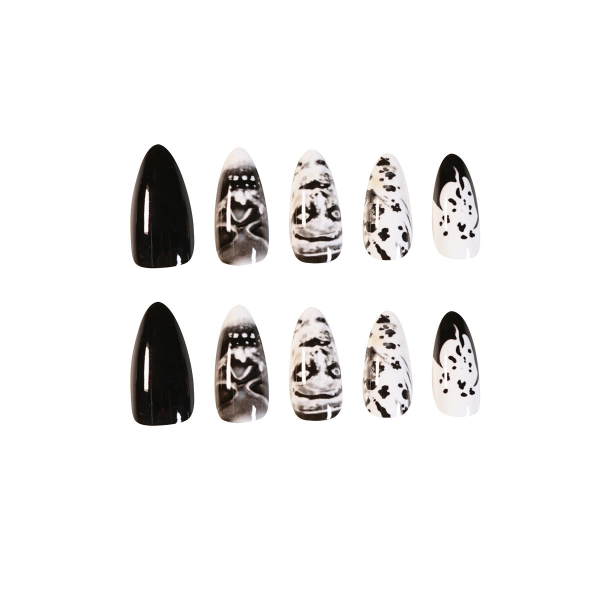 Dark Punk Skull Wearable Detachable Nail Art