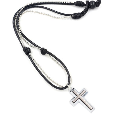 Collier pendentif en alliage d'écriture de crucifixion 