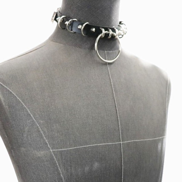 Punk Sexy Nieten Verstellbares Halsband 