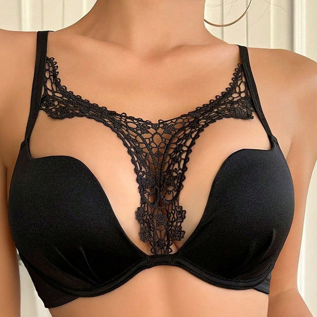 Sexy Lace No Steel Ring Gathering Bra