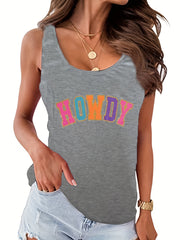 Howdy Printed Sexy Casual Vest