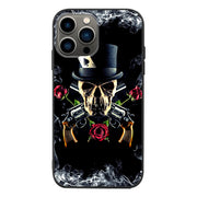 Dark Rose Skull Phone Case