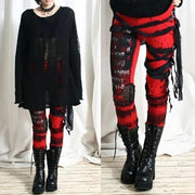 Punk-Inspired Old-Fashioned Lace-Up Bottoms