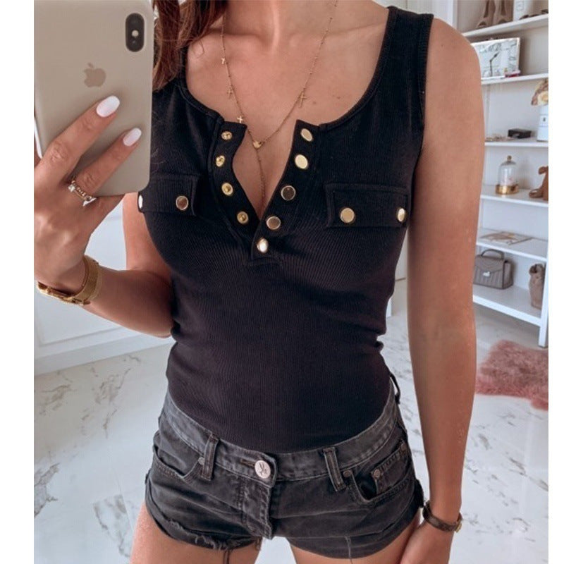 Sleeveless Skinny Sexy Fashion Top