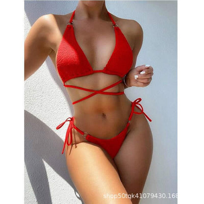 Sexy minimalistischer Bikini-Badeanzug mit Band