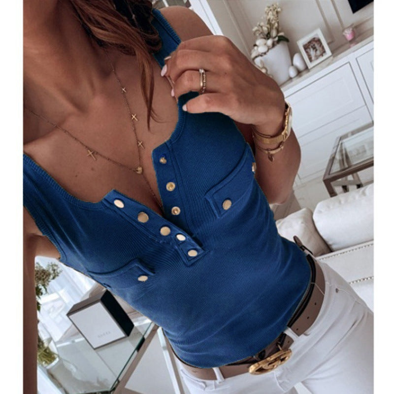 Sleeveless Skinny Sexy Fashion Top