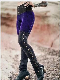 Split Rivet Sexy Skinny Pants