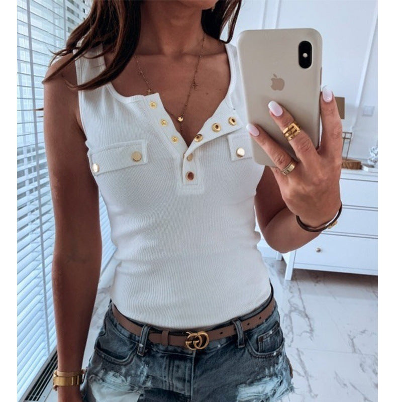 Sleeveless Skinny Sexy Fashion Top