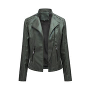 Punk Slim Fit Thin Motorcycle Leather Jacket