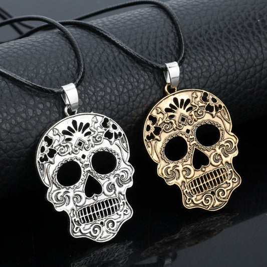 Day Of The Dead Fashion Skull Necklace