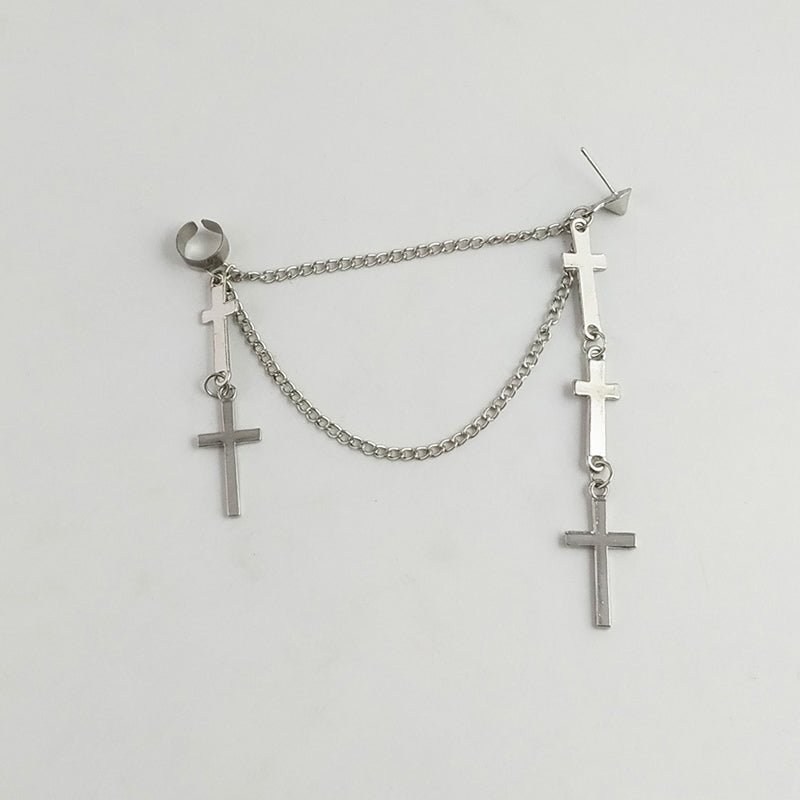 Dangling Crosses Vintage Earring