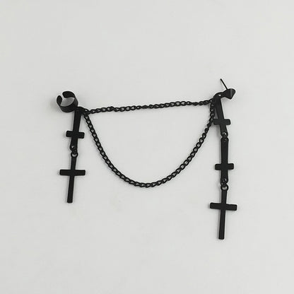 Dangling Crosses Vintage Earring