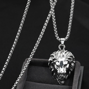 Trendy Fierce Lion Pendant Necklace