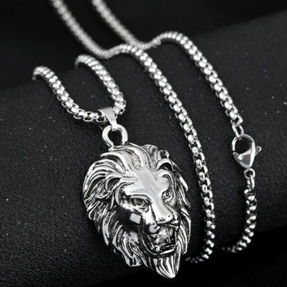 Trendy Fierce Lion Pendant Necklace