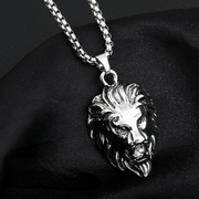 Trendy Halskette mit wildem Löwen-Anhänger 