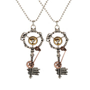 Steampunk Key Pendant Metal Necklace