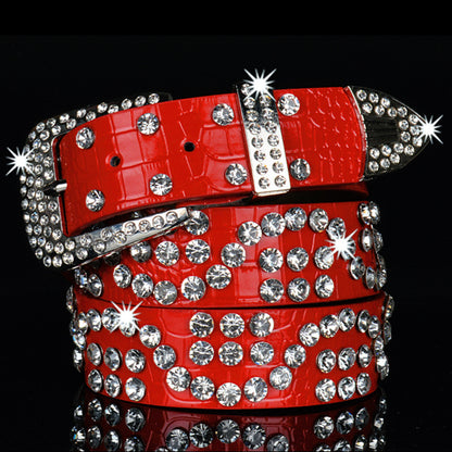 Rhinestone Trendy Shiny Women's Belt