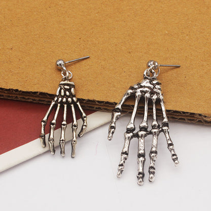 Skeleton Hand Stud Earrings