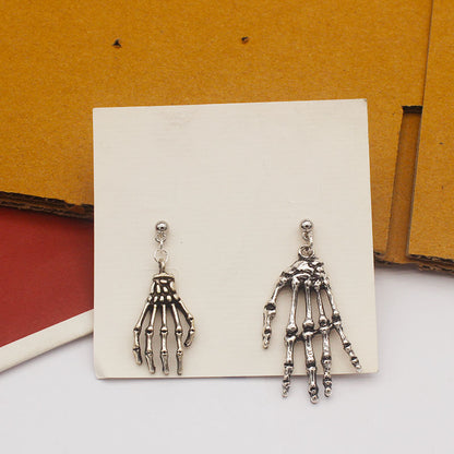 Skeleton Hand Stud Earrings