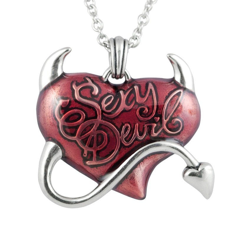 Sexy Devil's Heart Pendant Necklace