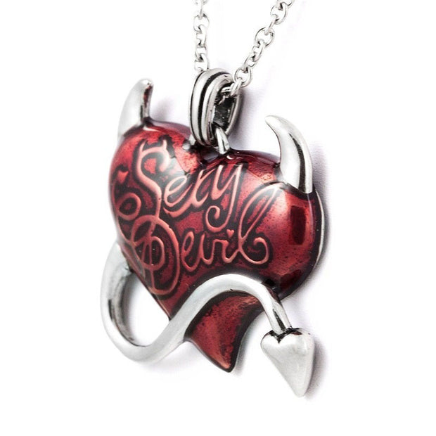 Sexy Devil's Heart Pendant Necklace