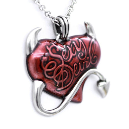 Sexy Devil's Heart Pendant Necklace