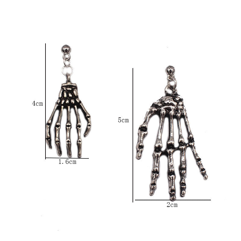 Ohrstecker Skeletthand 