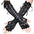 Lace Up Fingerless Long Gloves