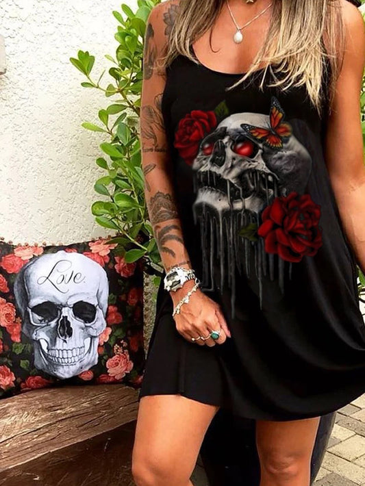 Totenkopfkleid für Damen 