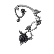 Crochet d'oreille roses foncées de style gothique 
