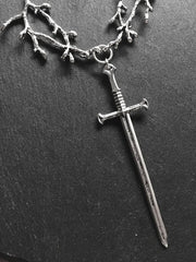 Vintage Branch Cross Necklace