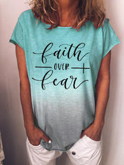 Faith Over Fear Gradient T-shirt