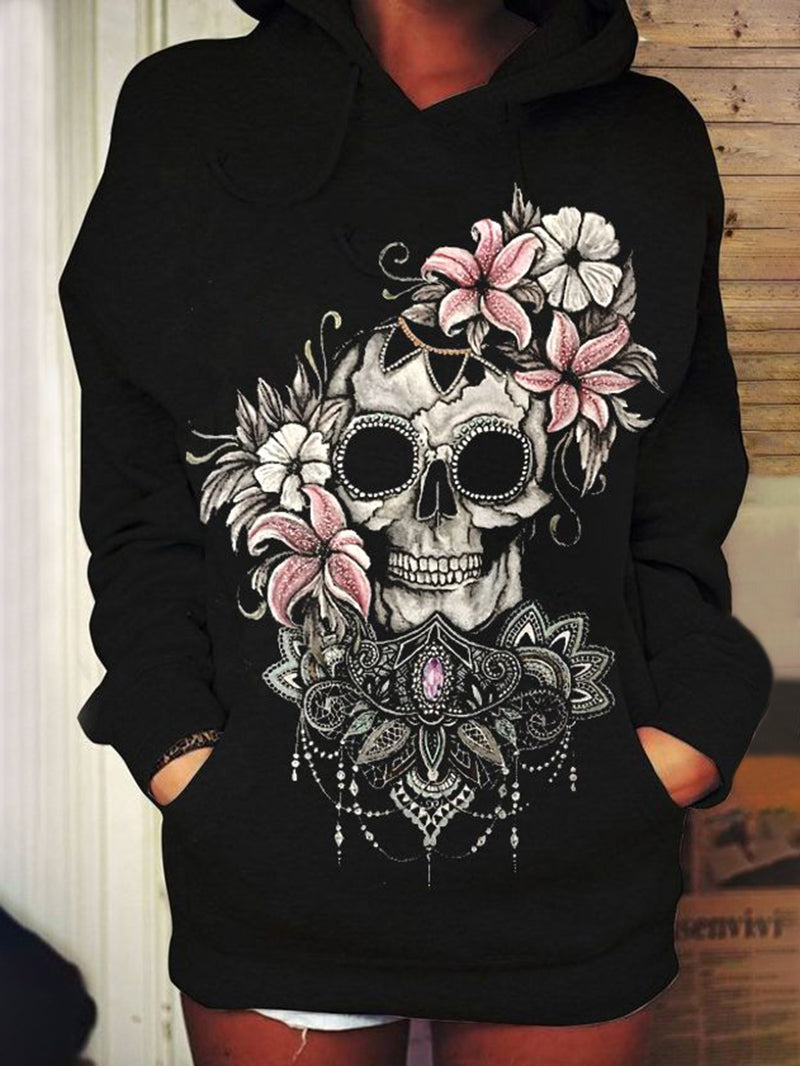 Punk Style Trendy Women's Graphic Hoodie