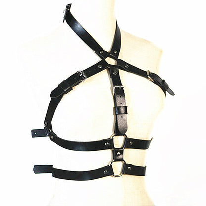 Punk Sexy Leather Halter Harness