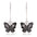 Gothic Retro Skull Butterfly Earrings