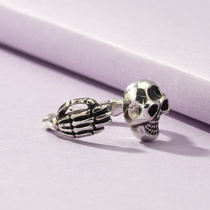 Fashion Punk Skull Open-End Ring