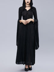 Gothic Knit Hooded Cosplay Retro Dress