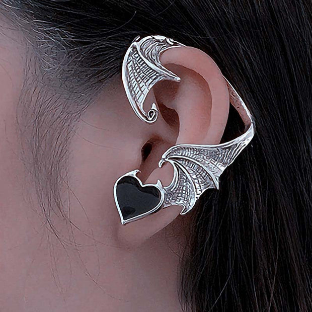 Manchette d'oreille gothique en forme d'aile de chauve-souris 