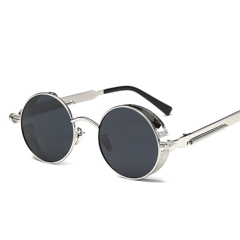 Vintage Punk Round Tinted Sunglasses