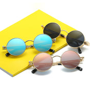 Vintage Punk Round Tinted Sunglasses