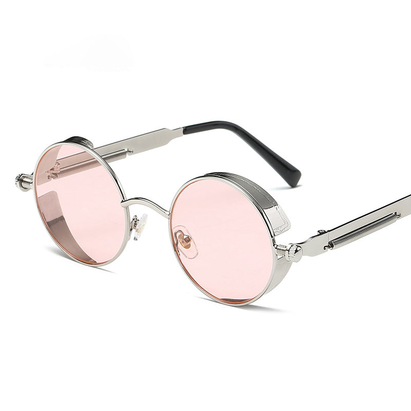 Vintage Punk Round Tinted Sunglasses