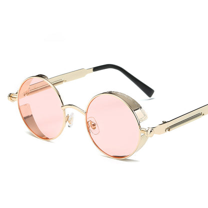 Vintage Punk Round Tinted Sunglasses