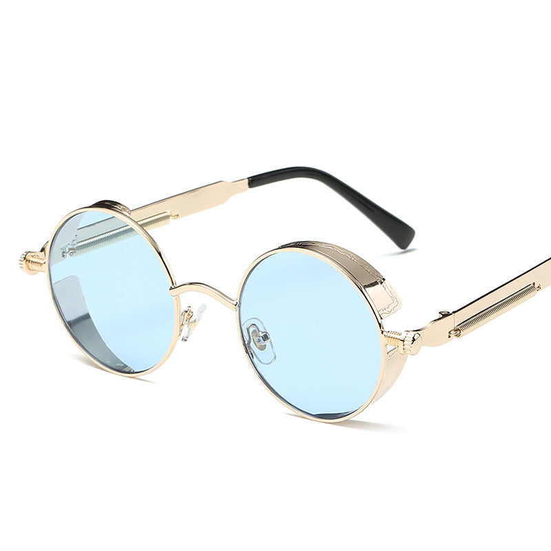 Vintage Punk Round Tinted Sunglasses